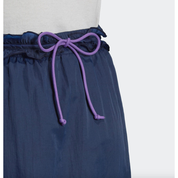 Adidas Ruffle Skirt Women's Size XS Original Collegiate Navy Purple Activewear - Picture 9 of 13